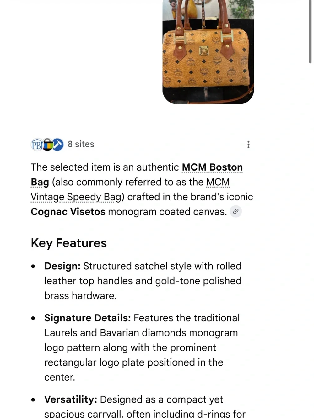 MCM speedy satchel
